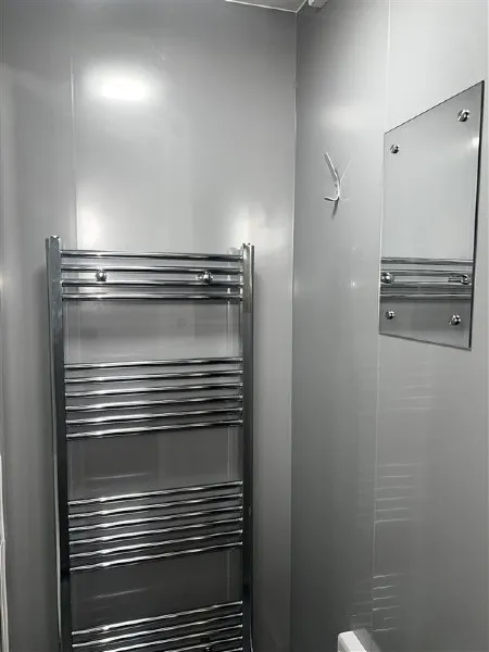 Photograph of a bathroom in City Campus Standard Accommodation.