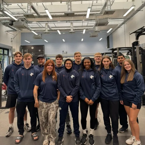 A group of Sports Scholars wearing tracksuits