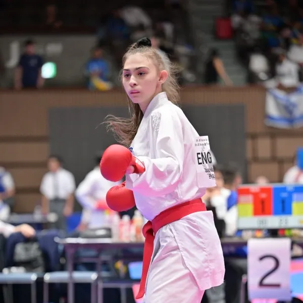 Image of a student wearing martial arts sportswear
